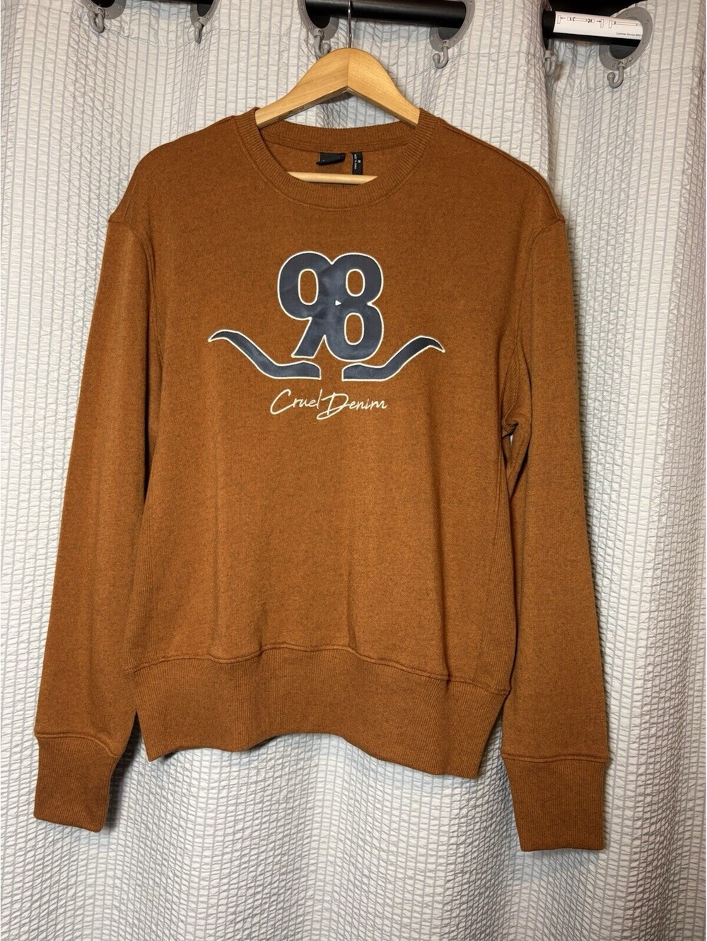 Cruel Denim Ladies Brown Sweatshirt CWK7500003 NWT Super Soft Medium